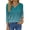 1 Gradient Blue, variant on V Neck T Shirts for Women 3/4 Sleeve Tunic Tops Dressy Casual Blouses Boho Basics Tee Summer Fall Clothes