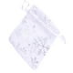 thumbnail image 3 of Bolsas de regalo transparentes con cordón pequeño copo de nieve hilo Pttern bolsa de caramelo soporte para recuerdo de banquete de boda 100 Uds Noticed JJ17761-00, 3 of 7