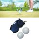 thumbnail image 3 of 1 juego de bolsa de soporte para pelotas de golf, riñonera liviana, 2 bolas, 4 tees, almacenamiento con clip de gancho para accesorios de herramientas Azul Soledad Bolsa de pelota de golf, 3 of 10