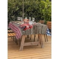 thumbnail image 3 of Outdoor Tablecloths with Umbrella Hole & Zipper, Independence Day 60 x102 Inch Rectangle Tablecloths, Red Truck Watermelon Star Wooden Grain Waterproof Table Cloth, Patio/Pool/Picnic Table Covers, 3 of 8