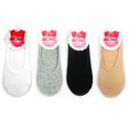 thumbnail image 3 of 3Pair Women Foot Covers Footies Dress Flat Shoes Soft Socks Liners 9-11 Assorted, 3 of 5