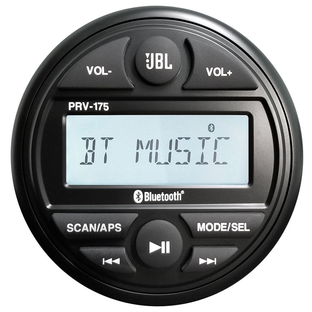 Digital Media MP3 / WMA / USB / AM/FM Compatible Bluetooth Weather-Proof Marine Stereo, Planet Audio PGR35B IPX6 Rated No CD Player
