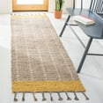 thumbnail image 2 of SAFAVIEH Cape Cod Kristen Distressed Area Rug, Gold/Natural, 6' x 6' Square, 2 of 6