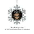 thumbnail image 3 of The Boondocks Snowflakes Ornaments Christmas Tree Decorations Alloy Hanging Decorations Snowflake Pendant 5 PCS, 3 of 8