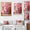 thumbnail image 4 of Designart "Springtime Bliss Pink and White Floral Bicycle II" Transportation Canvas Wall Art - Modern Pink Bicycle Entryway Wall Art Print, 4 of 6
