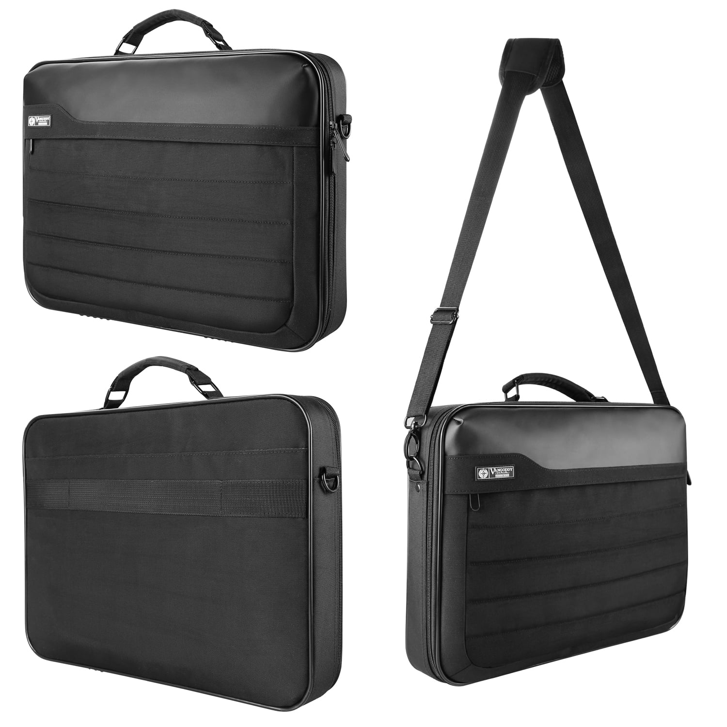 Water-Resistant Laptop Messenger Bag 11.6-13″ with Padded Compartment, Shoulder Strap & Travel Briefcase Design for School, Work & Everyday Use