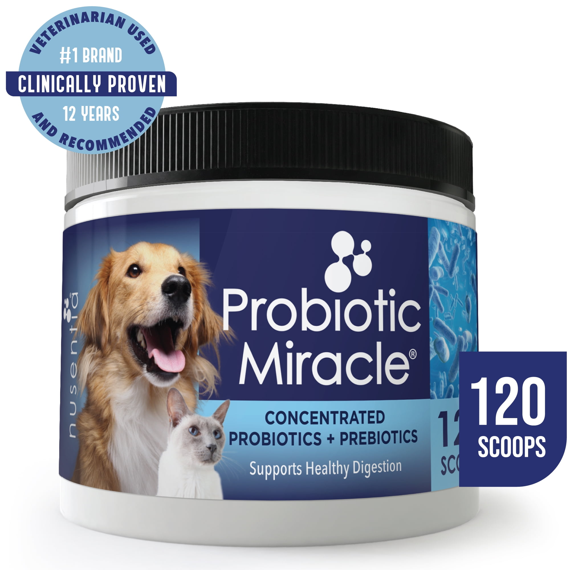 Probiotics for Dogs & Cats Probiotic Miracle 120 Servings