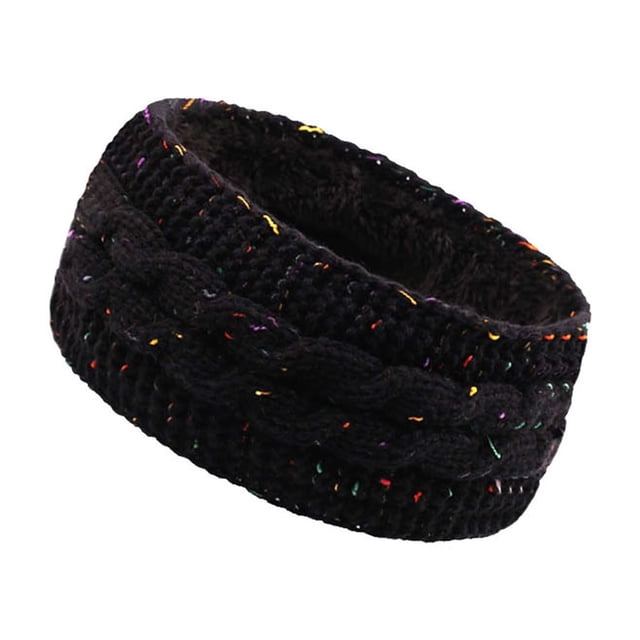 Winter Fleece Headbands - Wool Knitted Ear Warmers - European Style Sports Headbands for Cold Weather