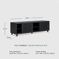 thumbnail image 3 of Signature Design by Ashley Danziar Black 72" TV Stand for TVs up to 82", 3 of 8