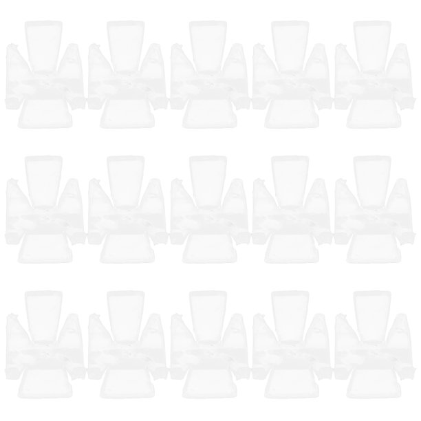 5 Soportes Triangulares De Acrílico Transparente Para Exhibir Geodas, Minerales, Fósiles Y Colecciones