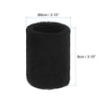 thumbnail image 2 of Uxcell Wrist Sweatbands Colorful Sports Wristbands Sweatbands Wrist for Tennis Badminton Basketball Black 8Pack, 2 of 7