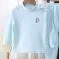 thumbnail image 5 of CAUYDY Toddler Girls Clothes Child Pajamas Fall Winter Long Sleeved Top Elastic Pants 2PCS Set Baby Sleepers Little Kid Outfits for Girl 2T 3T 4T 5T 24Months Sizes 4-5 Years,Sky Blue, 5 of 6