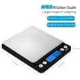 thumbnail image 6 of Kitchen Scale, AMIR 0.01g/500g Back-Lit LCD Display 2 Trays Digital Scale for Cooking Baking Medcine Black, 6 of 10