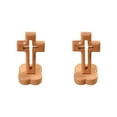thumbnail image 3 of Billuyoard Wooden Cross Ornament Collectible Figurines for Decor Home Church base en forma de flor 12x7x2cm 2Conjunto, 3 of 6