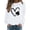 White, variant on New & Trending!FUNUONY St Patricks Day Shirt Women's Fashionable Round Neck Casual Print Top Sweatshirt Beige L