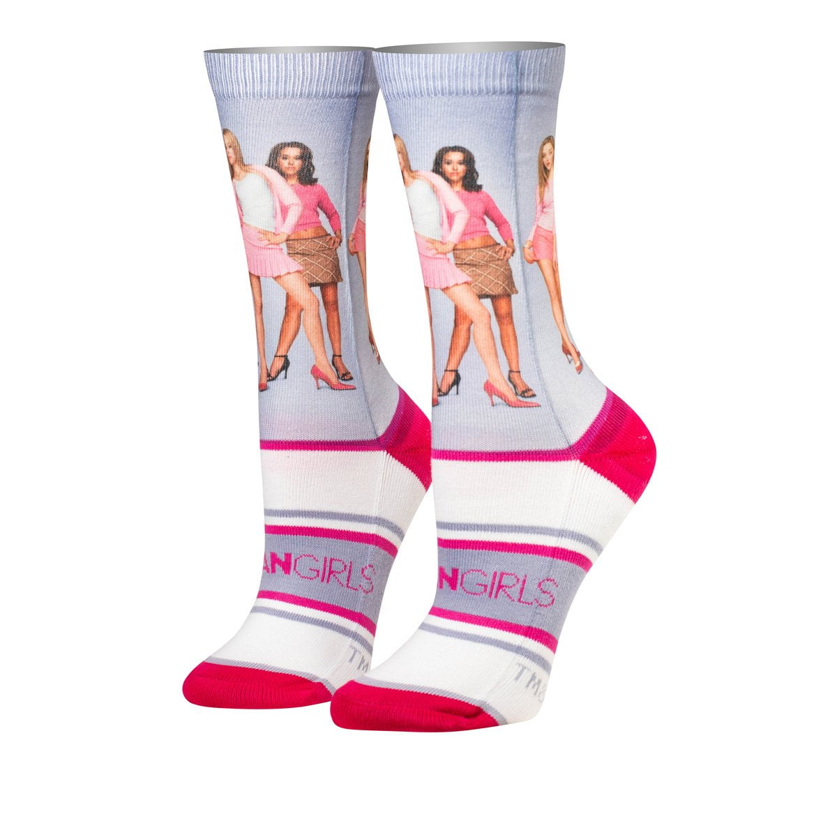 Cool Socks Cool Socks, Women's, Movies, Mean Girls Pink White, Crew