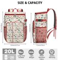 thumbnail image 3 of Travel Cooler Bag - Beige Christmas Santa Pattern Camping Beer Cooler Backpack with Bottle Opener- Waterproof Insulated Picnic Backpacks - Cooler Bag for Beach, 3 of 6