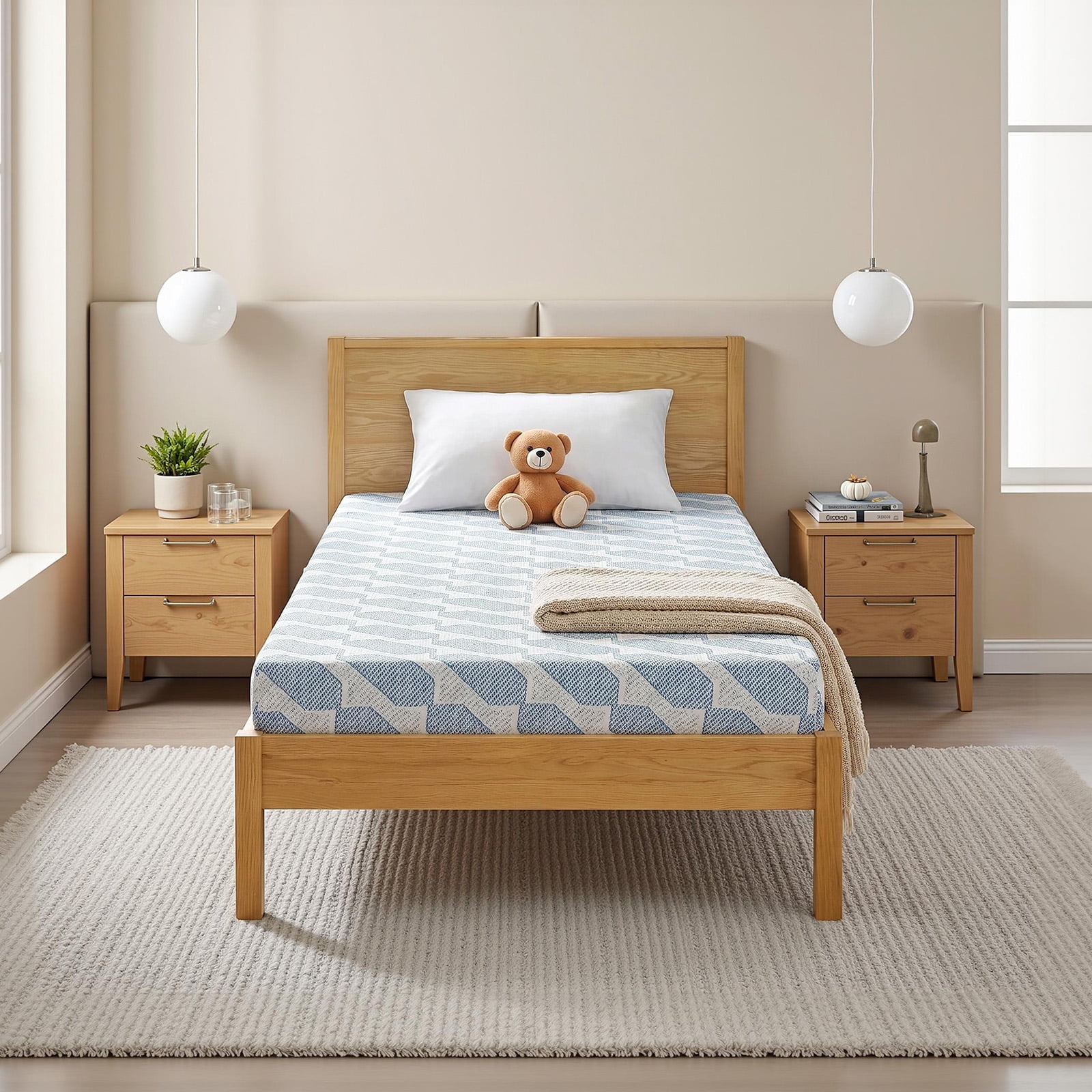 MCPRST 5" Memory Foam Mattress in a Box, Medium Firm with Gel Foam, Twin