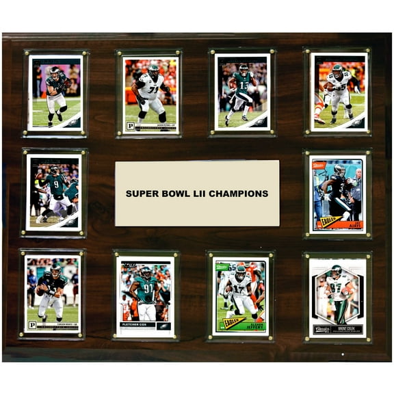 Philadelphia Eagles Super Bowl LII Champions 15'' x 18'' Plaque
