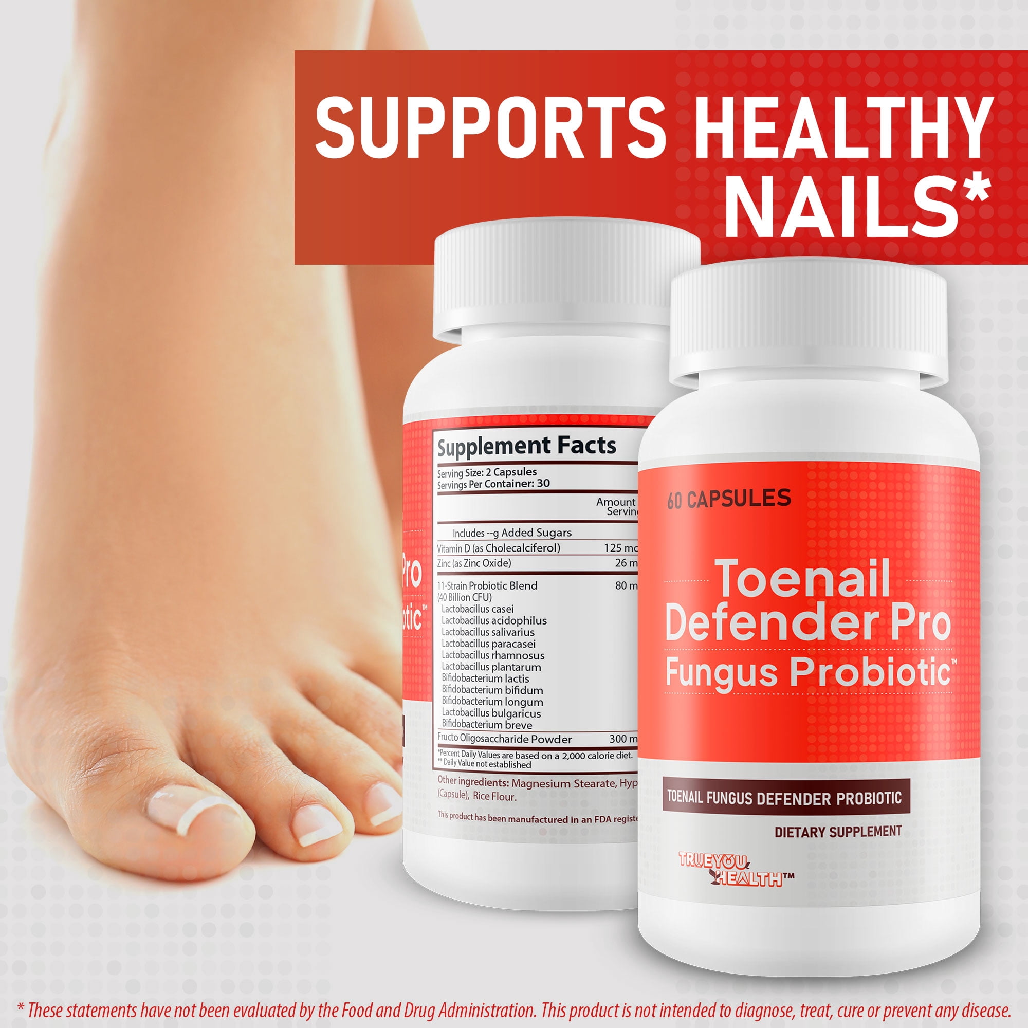 Toenail Defender Pro Fungus Probiotic - Our Best Fungus Defend Probiotics - Toe Nail Fungus Probiotics - Nail Fungus Treatment for Fingernails - Toenail Fungus Defender Probiotic Fungus Defend Pills