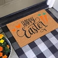 thumbnail image 2 of asddcavvf Tapis de Bienvenue en Forme de Lapin de Pâques Absorbant l'Eau pour Intérieur et Extérieur, 2 of 6
