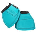 thumbnail image 2 of Classic Equine Dyno Bell Boots Fun Colors and Patterns Aqua / Large, 2 of 2