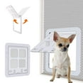 thumbnail image 1 of Puerta magnética para mascotas, puerta con solapa para gatos con bloqueo de 4 vías para puertas interiores y exteriores, puerta corrediza con pantalla, puerta para mascotas con entrada de pa, 1 of 5