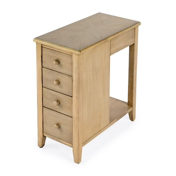 Butler Specialty Company Kelton 4-Drawer Wood Side Table In Beige