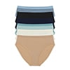 Joyspun Women's Seamless High Cut Panties, 6-Pack, Sizes XS-XXXL