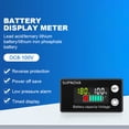 thumbnail image 4 of Litio ácido LiFe PO4 Voltímetro digital Indicador carga batería automóvil Probador voltaje LiFePO4 plomo-Ácido capacidad DC 8V-100V LCD, 4 of 9