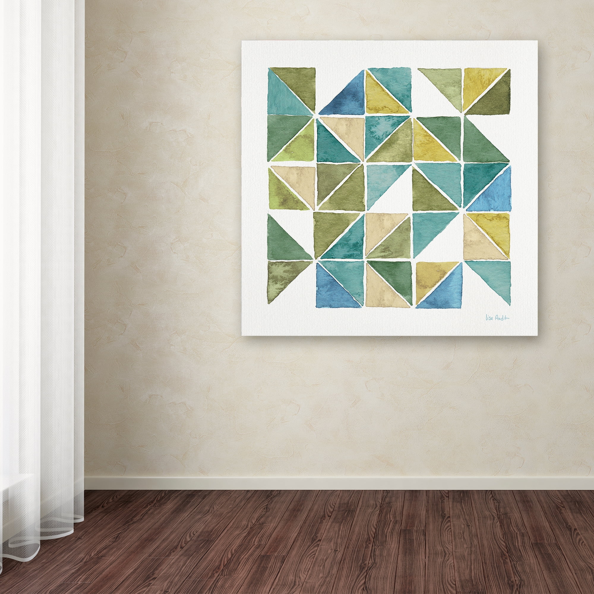 Trademark Fine Art "My Greenhouse Geo II" Canvas Art by Lisa Audit