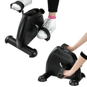 2 PACK Portable Bike Pedal Exerciser, Mini Pedal Exerciser Cycle Exercise Bike Indoor Fitness With LCD Display