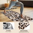 thumbnail image 4 of Beige and Black Of Leopard Print Hot Yoga Mat Towel Non Slip for Hot Yoga - Quick-Drying Yoga Mat Cover with 4 Corner Pockets with Travel Bag - Hot Yoga Towel Non Slip 74"x26", 4 of 6