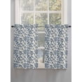 thumbnail image 5 of Blue Flowers 2 Panel Kitchen Curtains for Windows, Spring Floral Elegant Pastoral Rustic Bathroom Privacy Curtain, Home Décor Window Treatment for Bedroom/Living Room 55"x45", 5 of 6