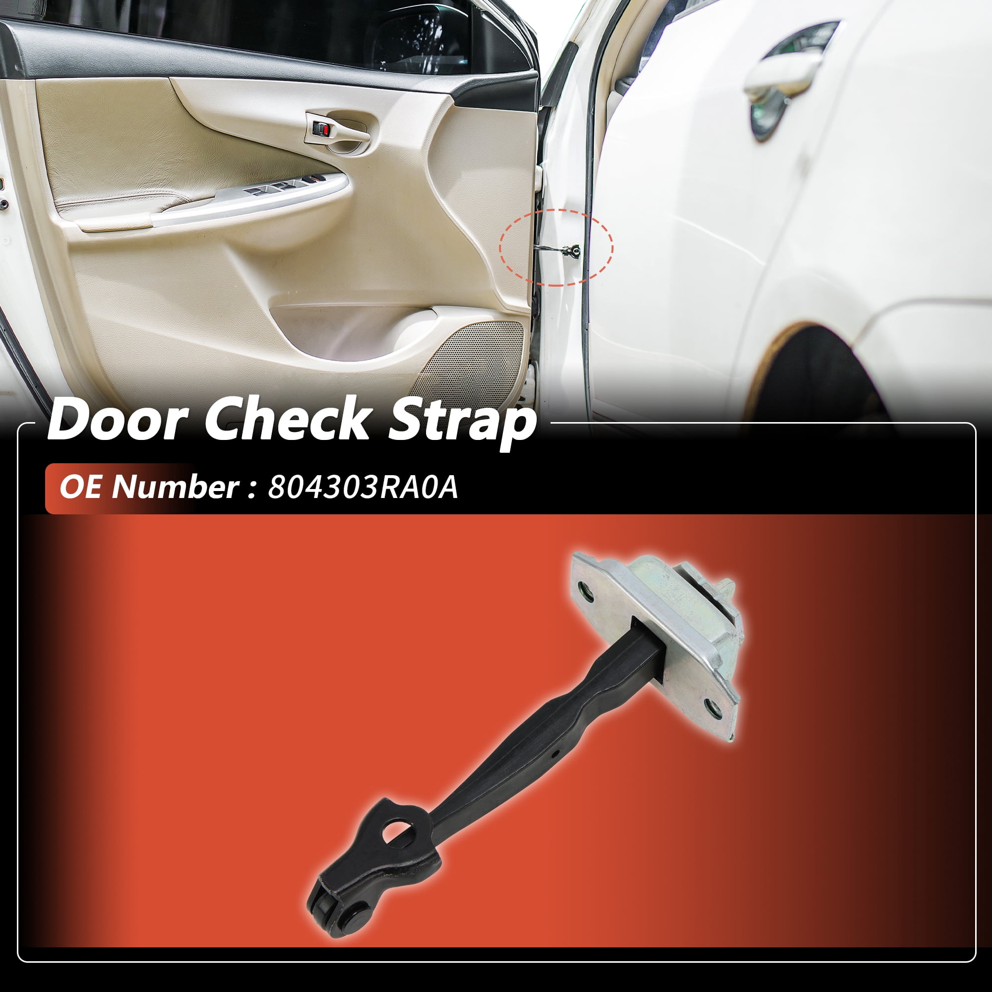 Unique Bargains 804303RA0A L/R Door Check for Nissan Sentra 2012-2019