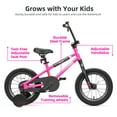 thumbnail image 4 of Korimefa Kids Bike, 12 inch Kids Bike BMX Style Bicycle with Training Wheels Coaster Brake for 2 3 4 Years Old Toddlers Boys Girls Multiple Colors (Pink), 4 of 14