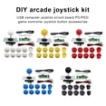 thumbnail image 3 of Maoww Arcade Joystick Replaced Part Gaming Buttons Compact Size DIY Prop Sensitivity Upgraded Fittings Craftsmanship Fighting Sticks Black, 3 of 7