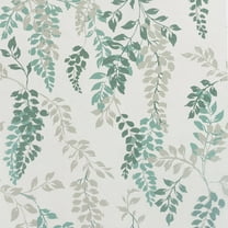 Wisteria Leaf Green Wallpaper - 20.8 in. W x 33ft L - Double Roll