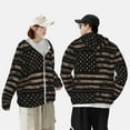 thumbnail image 5 of Picia American Flag with Desert Camouflage Women's Men's UPF 50+ Sun Protection Hoodie Shirt Long Sleeve SPF Fishing Outdoor UV Hiking Lightweight Shirts-, 5 of 9