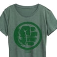 thumbnail image 3 of Marvel Hulk - Fist Symbol - Women's Short Sleeve Graphic T-Shirt, 3 of 5