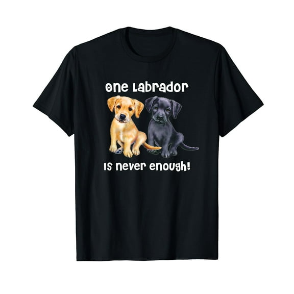 Labrador Pet Dog Funny Shirt Gift black golden yellow lab Black T-Shirt