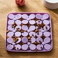 thumbnail image 2 of Vibrant Life Silicone Shamrock Snuffle Mat, Purple, 8" x 8", 2 of 5