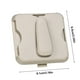 thumbnail image 3 of Clip para el portatarjetas de parasol del coche - Caja de almacenamiento de plástico beige y gris para tarjetas de aparcamiento y tarjetas de crédito, 3 of 7