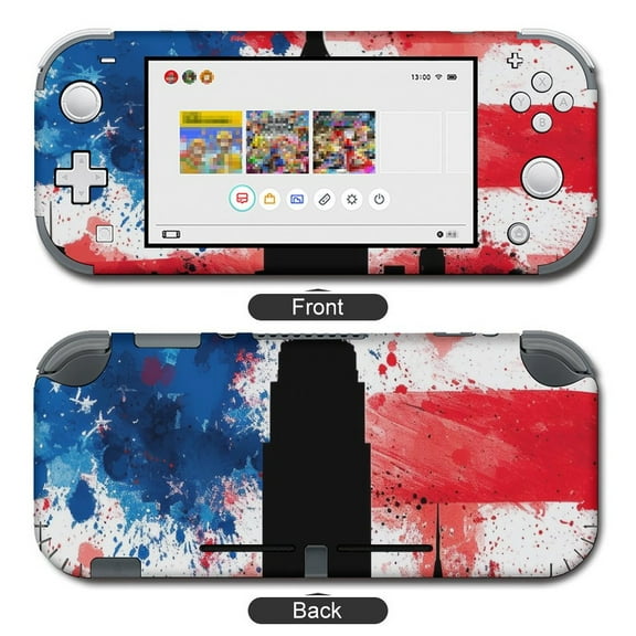 POBUDS Switch Skin | Sticker Wrap Vinyl Decal | Set Compatible with Nintendo Switch ( Switch Lite, Ink Splash Style America Flag)