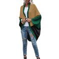 thumbnail image 4 of Mialoley Women Open Front Sweater, Color Block Batwing Sleeve Knit Cardigan, 4 of 8