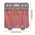 thumbnail image 2 of BingTong Oven Skirt Curtain For Door, Handmade Oven Skirts, Oven Curtain Tie Top, Farmhouse Kitchen Decor, Heat-Resistant, Hide Clutter, For Oven,Dishwashers, Washing Machine E, 2 of 7