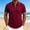 Wine, variant on Daiosportswear Men'S Zip Polo Shirts Short Sleeve Lightweight Top Textured Summer Slim Fit Beach Golf Polo Shirts White XL(XL)