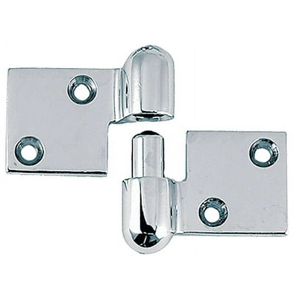 Perko 0152DP0CHR Chrome Plated Bronze Right Hand 2" x 3-3/4" Pull Apart Hinge
