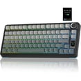 thumbnail image 1 of Restored AULA S75 PRO Wireless Mechanical Keyboard with Screen&Knob, Tri-Mode Hot Swappable Gaming Keyboard 75%, Pre-lubed Switches, RGB Backlit, Side Printed PBT Keycaps, Computer Keyboards, 1 of 9