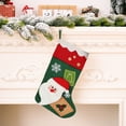 thumbnail image 1 of Santa Claus Polars Bear Christmas Stocking Ornaments Christmas Door Hanging Wall Hanging Fireplace Window Decorations Christmas Gift Bag With Lanyard, 1 of 6
